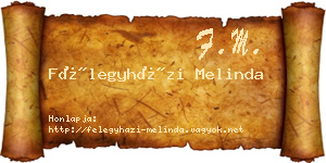 Félegyházi Melinda névjegykártya